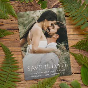 Minimalistische benutzerdefinierte vollständige Na Save The Date