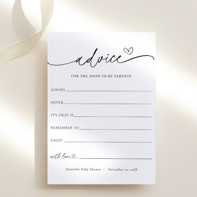 Minimalistische Beratung für die Newlyweds-Karte Einladung (Von Creator hochgeladen)