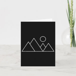 Minimalistische Berge Außenwelt Einfaches Camping Karte