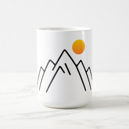 Minimalistische Berge: Ein naturlich Inspiriertes  Kaffeetasse