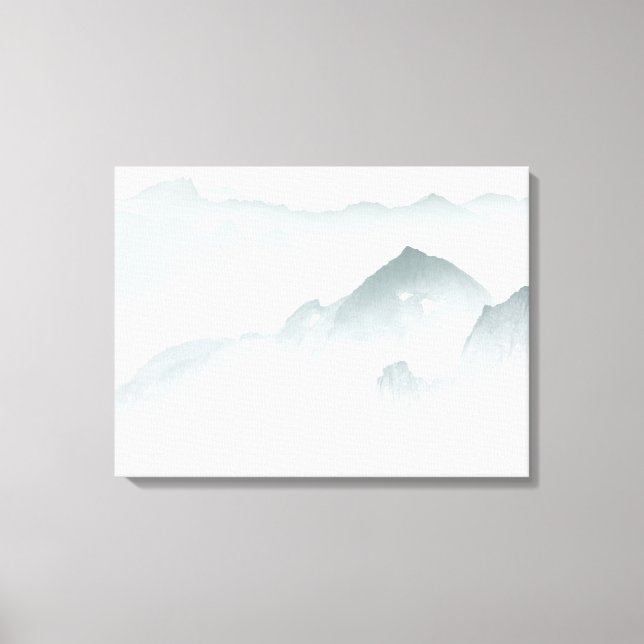 Minimalistische Berge Leinwanddruck (Vorderseite)