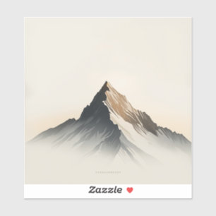 Minimalistische Berggipfel-Malerei-Bilder Aufkleber