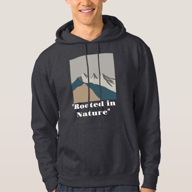 Minimalistische Bergwelt | Nature Inspiriert T- Hoodie (Vorderseite)