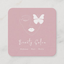 Minimalistische Berufliche Beauty Salon Visitenkar