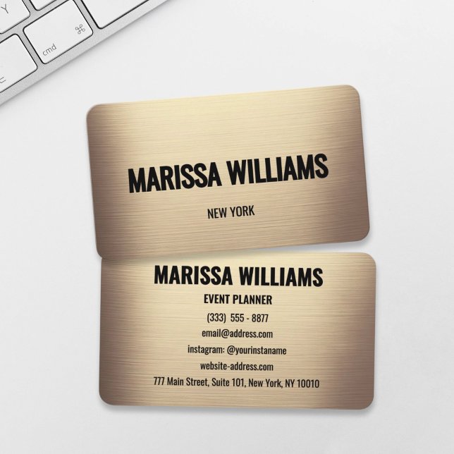 Minimalistische Berufliche Business Card Visitenkarte (Von Creator hochgeladen)