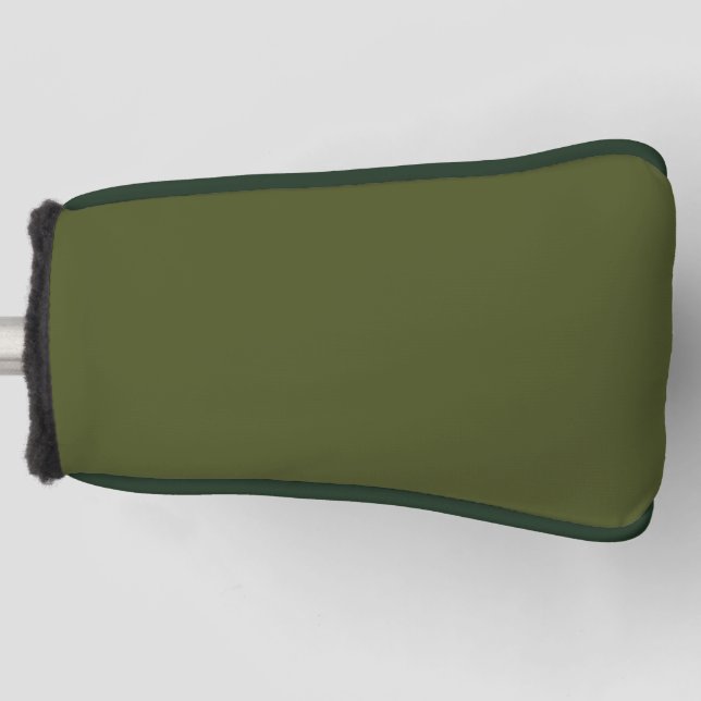 Minimalistische Berufliche Farbe der Solid Army Gr Golf Headcover (Vorderseite)