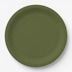 Minimalistische Berufliche Farbe der Solid Army Gr Pappteller