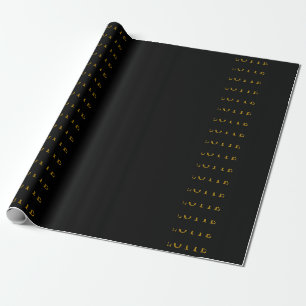 Minimalistische Berufliche Goldfarbe Geschenkpapier