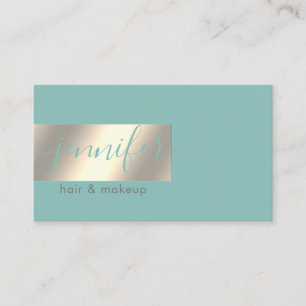 Minimalistische berufliche Goldfolie Visitenkarte