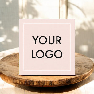 Minimalistische Berufliche Logo-Visitenkarte Quadratische Visitenkarte