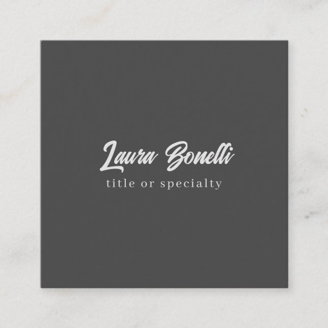 Minimalistische Berufliche moderne Handschrift Dun Begleitkarte (Vorderseite)