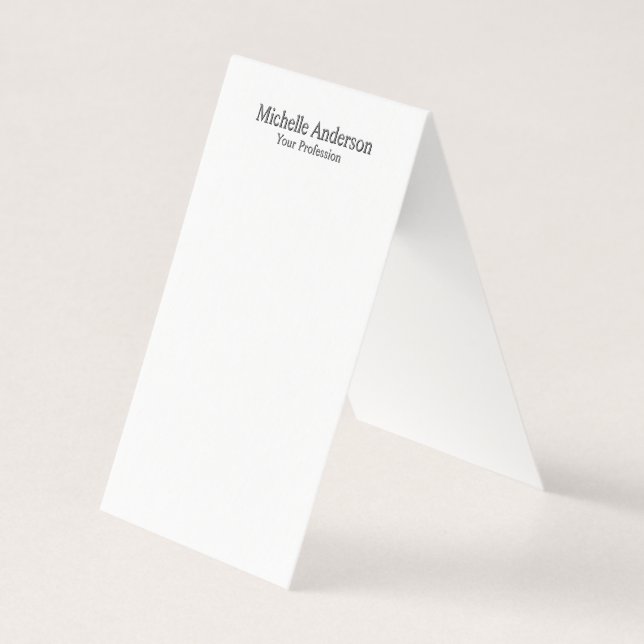 Minimalistische Berufliche moderne Schlichte Namen (Vorderseite)