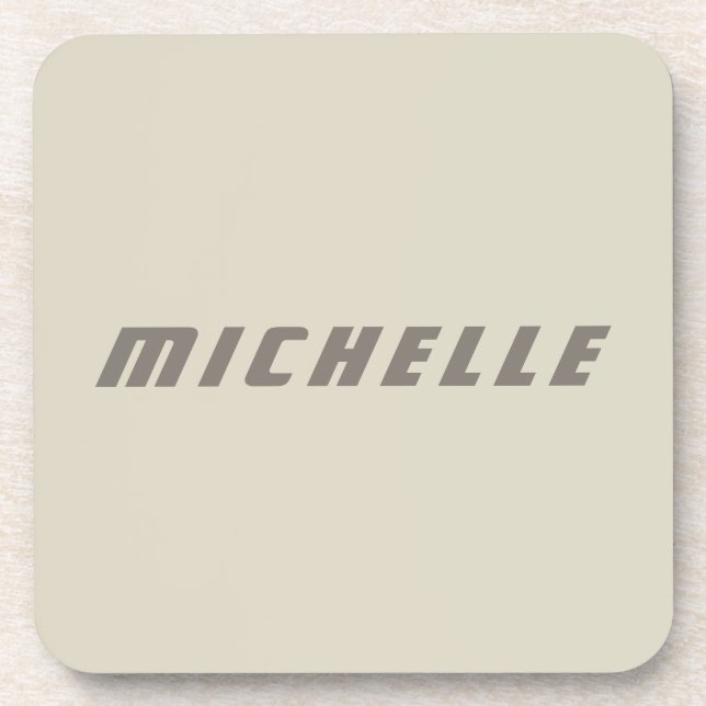 Minimalistische Berufliche moderne Science Fiction Getränkeuntersetzer (Vorderseite)