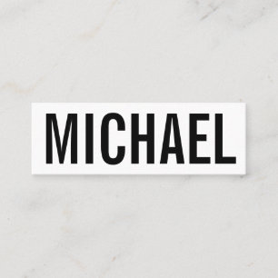 Minimalistische berufliche mutige moderne mini visitenkarte