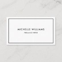 Minimalistische Berufliche Schwarzweißfarben und W