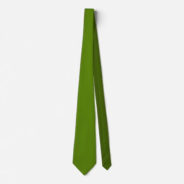 Minimalistische Berufliche Solid-Avocado-Farbe Krawatte (Vorderseite)