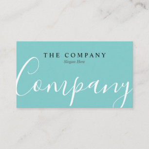 Minimalistische berufliche Türkis-Geschäfts-Karte Visitenkarte
