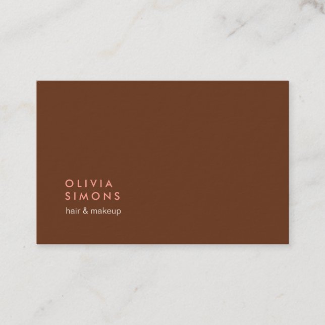 Minimalistische Berufliche Visitenkarten Visitenkarte (Vorderseite)