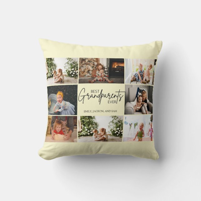 Minimalistische Beste Großeltern je individuelles  Kissen (Vorderseite)