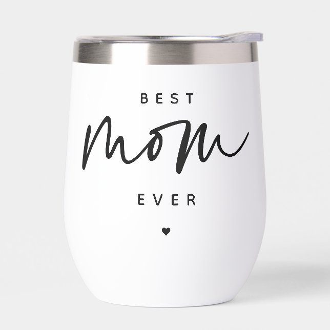 Minimalistische beste Mama je elegante Script Typo (Links)