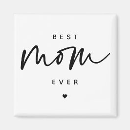 Minimalistische beste Mama je elegante Script Typo Magnet