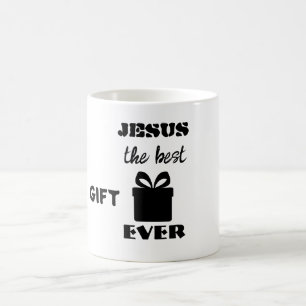 Minimalistische "Bestes Geschenk überhaupt" religi Kaffeetasse