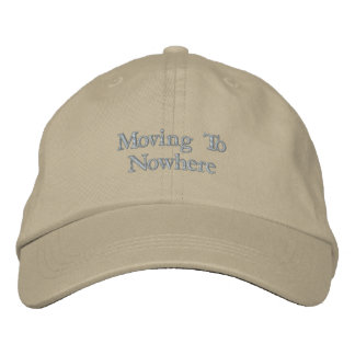 Minimalistische bestickte Mütze Moving To Nowhere Baseballkappe