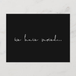 Minimalistische Bewegungsanzeige Postkarte