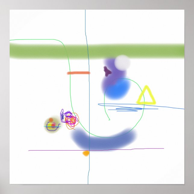 Minimalistische Bio Formulare Poster (Vorne)