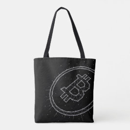 Minimalistische Bitcoin-Tragetasche