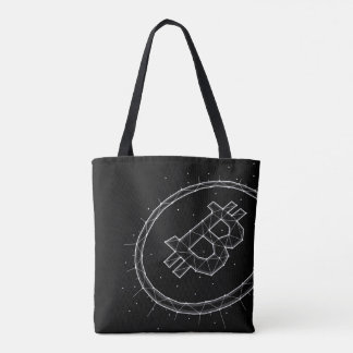 Minimalistische Bitcoin-Tragetasche