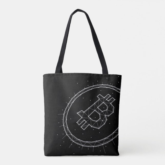 Minimalistische Bitcoin-Tragetasche (Rückseite)