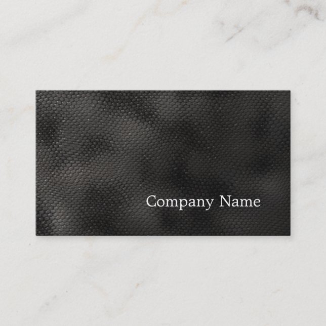 Minimalistische Black Snake Business Card Visitenkarte (Vorderseite)