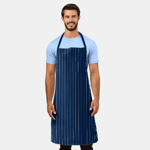 Minimalistische blaue Streifen Schürze