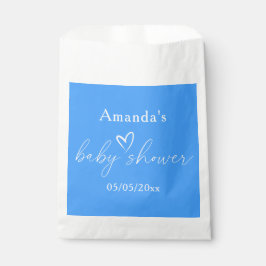 Minimalistische Blue Baby Dusche Geschenktütchen