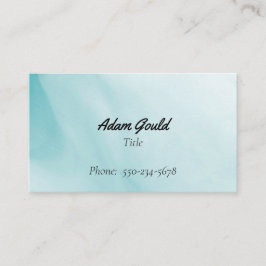 Minimalistische Blue Gradient Business Card Visitenkarte