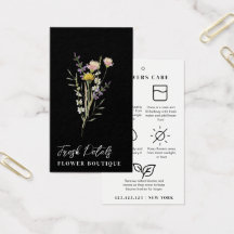 Minimalistische Blume Pflege Florist Hang Tags