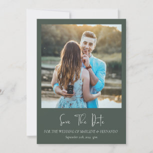 Minimalistische Blume Save the Date Einladung