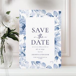 Minimalistische Blume Save the Date Einladung
