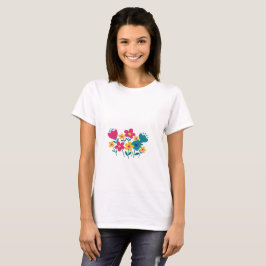 minimalistische Blume T-Shirt