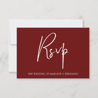Minimalistische Blumen-RSVP-Karte RSVP Karte