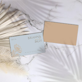 Minimalistische Blumenhochzeit-Platzkarte Platzkarte