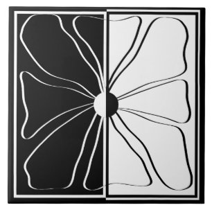 Minimalistische Blumenstrasse Kunst, Dichtung und Fliese
