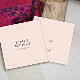 Minimalistische Blush Cloud Square Swing Price-Tag