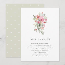 Minimalistische Blüte | Einladung zur Hochzeit