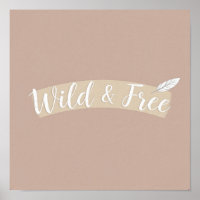 Minimalistische Bohemian-Kunst: Wilde & Freie Fede