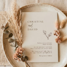 Minimalistische Bohemische Hochzeit