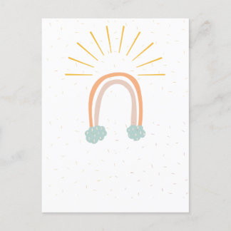 Minimalistische Bohemische Postkarte