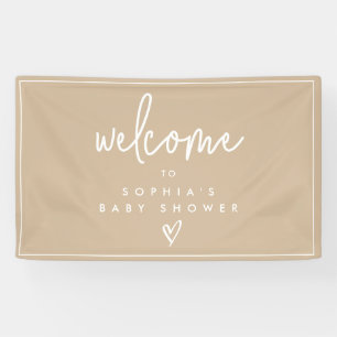 Minimalistische Boho Babydusche von Mute Tones Beg Banner