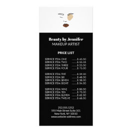 Minimalistische boho Gesicht Schönheitskosmetikkün Werbekarte